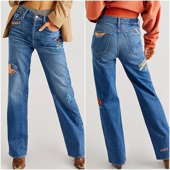 MOTHER The Rambler Sneak Jeans: Running Scissors